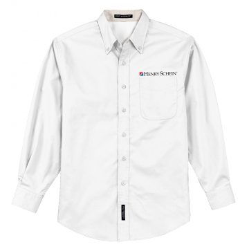 Men's Long Sleeve, Easy Care Shirt (White)