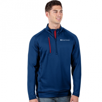 Men's Contrast Zipper Pullover