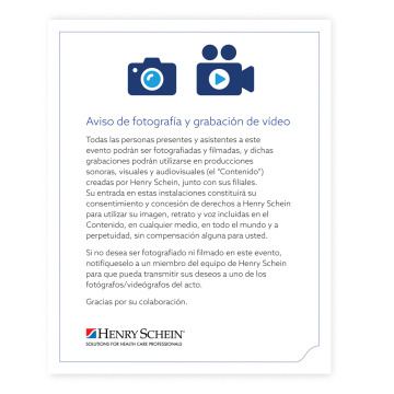Filming Notice Poster - Spanish