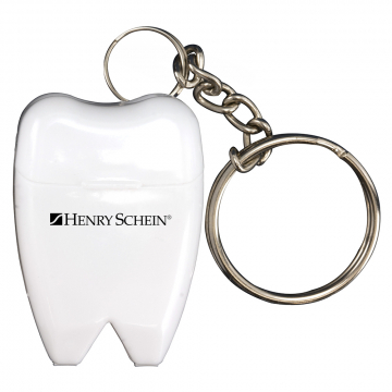 Tooth Shaped Dental Floss with Keychain