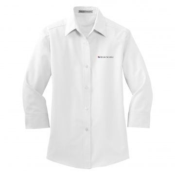 Women's 3/4 Sleeve, Easy Care Shirt (White)